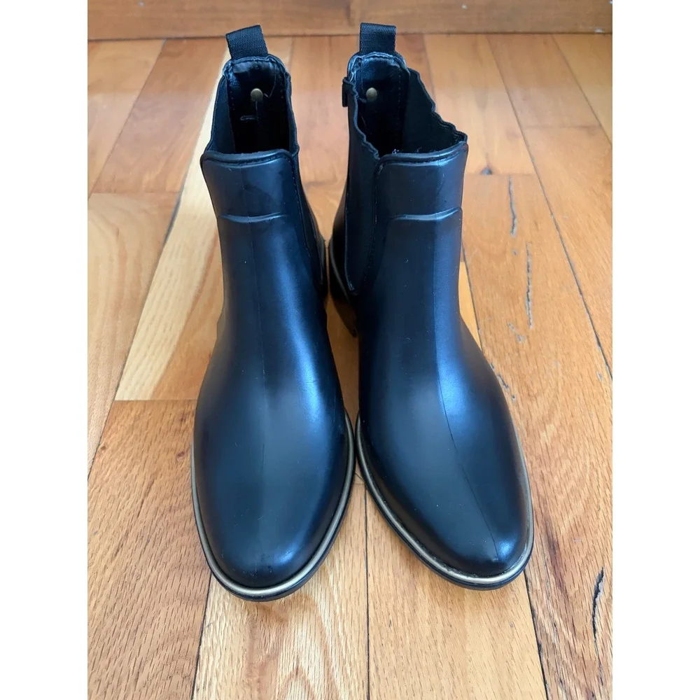 Kate Spade New York Sedgewick rain booties in black size 8/9